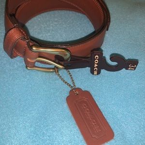 Coach Brown Leather Belt